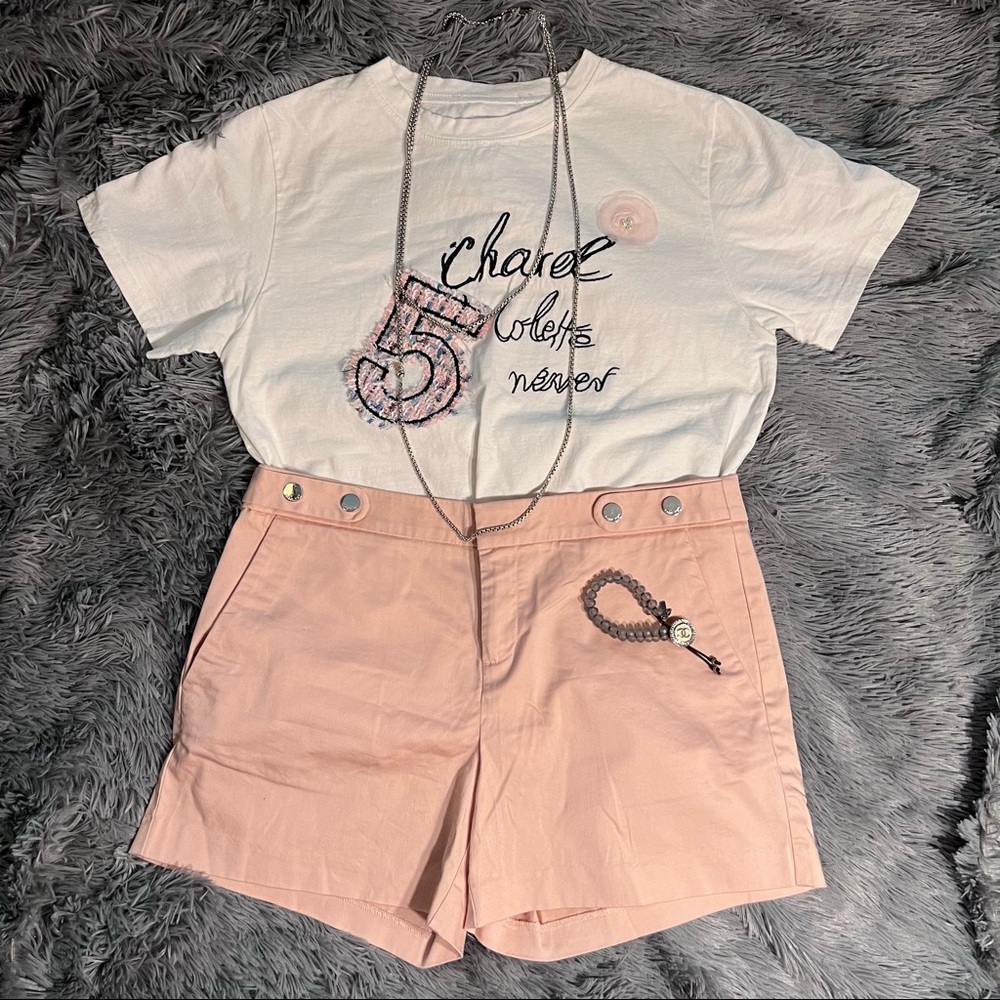 CALVIN KLEIN low to mid rise fleshy-pink shorts size 6